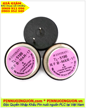 Pin Tadiran TL-5186 (chân thép hàn); Pin nuôi nguồn Tadiran TL-5186 Lithium 3.6V 400mAh chính hãng _Xuất xứ Israel